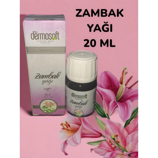 DERMOSOFT PLUS SAF ZAMBAK YAĞI  20 ML  PREMIUM SERİSİ