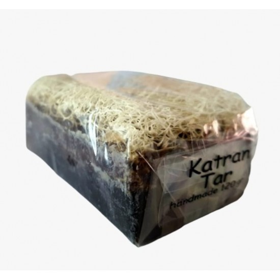 %100 DOĞAL EL YAPIMI KABAK LİFLİ ARDIÇ KATRANI SABUNU 120 GR