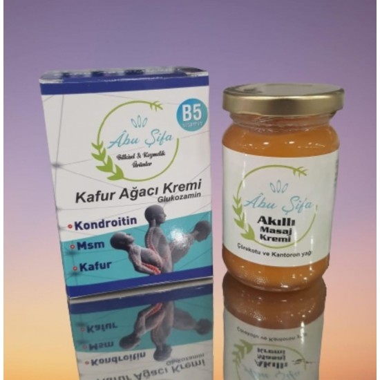 ABUŞİFA  KAFUR AĞACI KREMİ 200 ML & AKILLI MASAJ KREMİ 100 ML