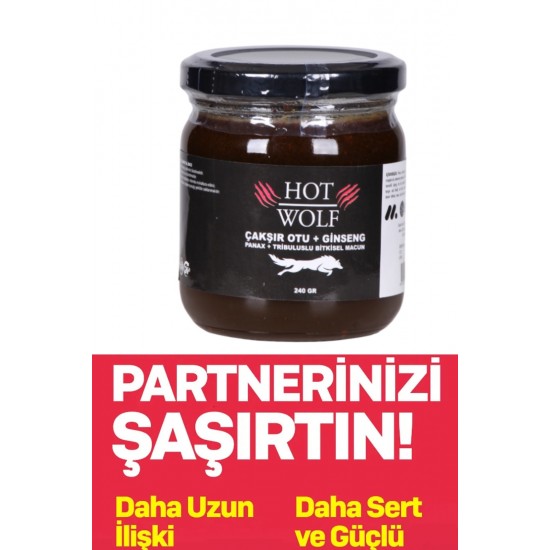HOT WOLF ÇAKŞIR GİNSENG PERFORMANS MACUNU 240 GR