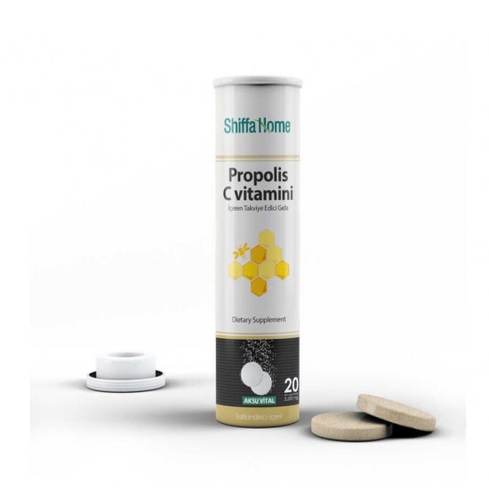 AKSUVİTAL PROPOLİS & C VİTAMİNİ 20 Lİ EFERVESAN TABLET 